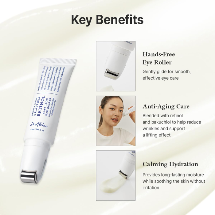 Dr. Althea Retinol Flat Iron Eye Roller Nudie Glow Australia