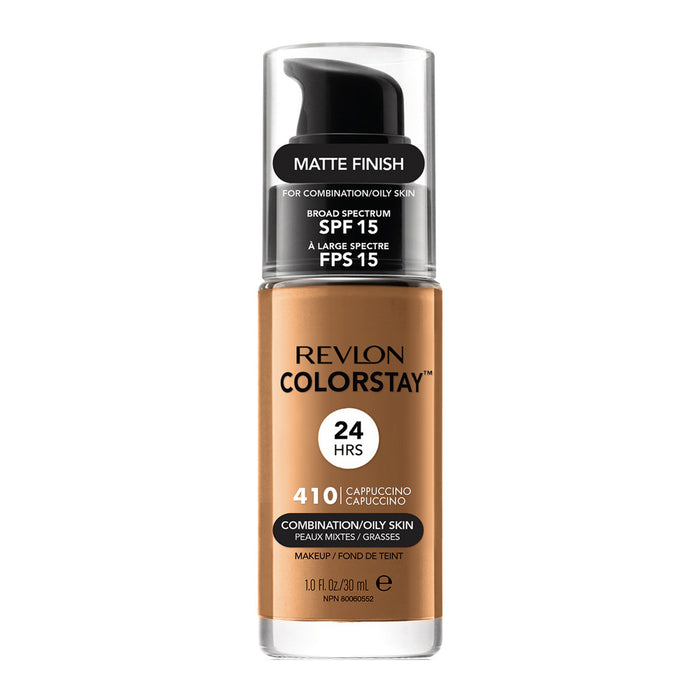 Revlon ColorStay Makeup for Combo/Oily Skin in 410 CAPPUCCINO with SPF 15 and 24hr matte finish