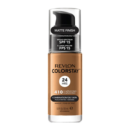 Revlon ColorStay Makeup for Combo/Oily Skin in 410 CAPPUCCINO with SPF 15 and 24hr matte finish
