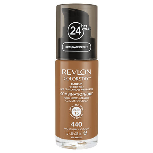 Revlon ColorStay Makeup for Combo/Oily Skin in 440 MAHOGANY with SPF 15 and 24hr matte finish