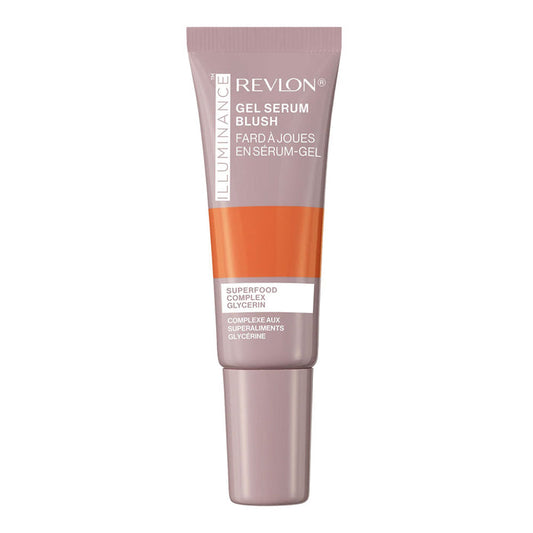 Revlon Illuminance Gel Serum Blush 130 Beaming Coral, hydrating blush with dewy luminous finish, lightweight feel–Blush Fiji