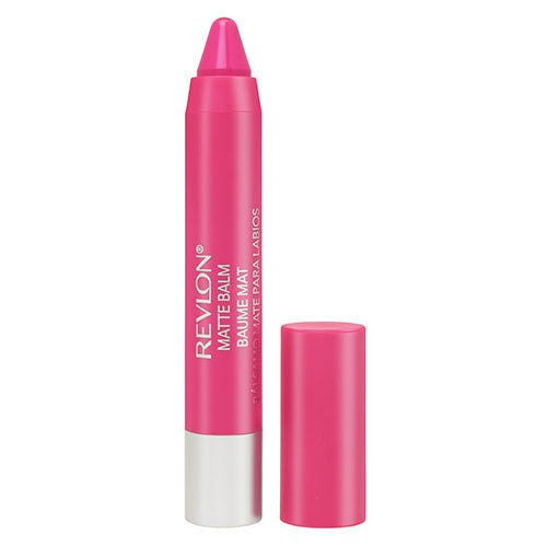 Revlon Matte Balm in 220 Showy – bright pink matte balm with smooth glide, bold colour, and no dryness or flaking