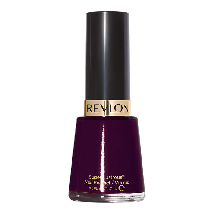 Revlon Super Lustrous Nail Enamel 585 BLACK CHERRY - chip-resistant, quick-dry colour