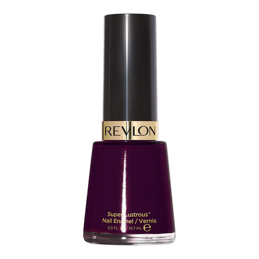 Revlon Super Lustrous Nail Enamel 585 BLACK CHERRY - chip-resistant, quick-dry colour