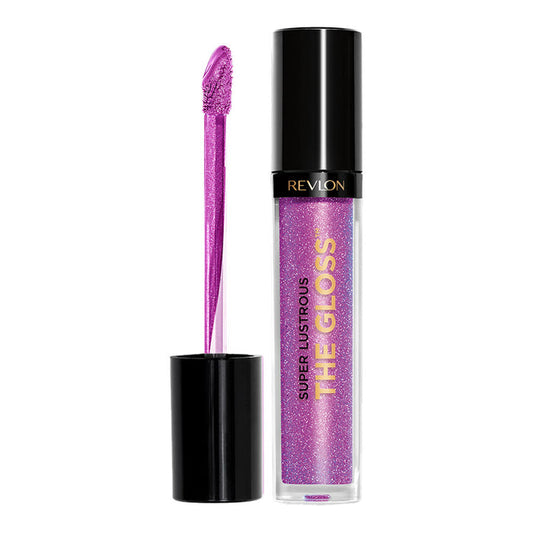 Revlon Super Lustrous The Gloss 230 Sugar Violet, high-shine lip gloss with hydrating, plush finish in a violet-toned shade