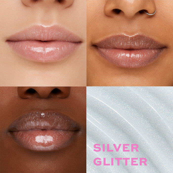 Revolution Metallic Muse Shimmer Bomb Lip Gloss Frosted Muse