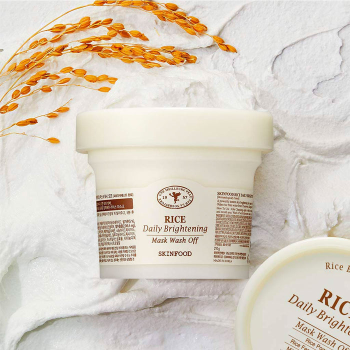 Skinfood Rice Daily Brightening Mask Wash Off Nudie Glow Australia