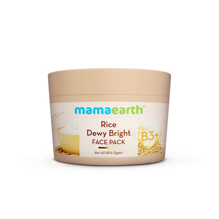 Rice Dewy Bright Face Pack with Rice Water & Niacinamide for For Glass Skin - 200 g