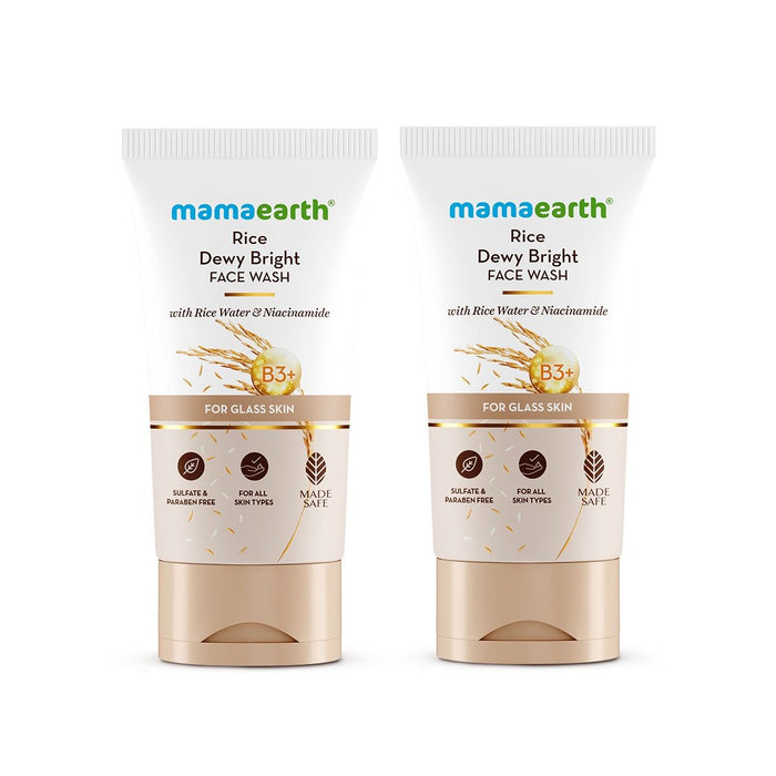 Rice dewy bright face wash 150ml pack of 2