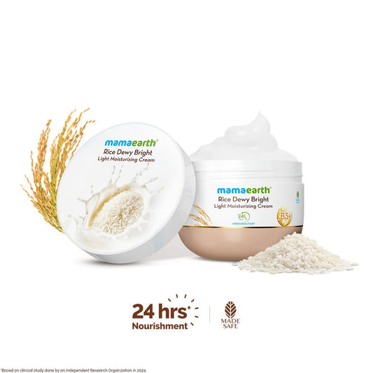 Rice Dewy Bright Moisturizer with Rice Water & Niacinamide for Glass Skin Glow - 200 g