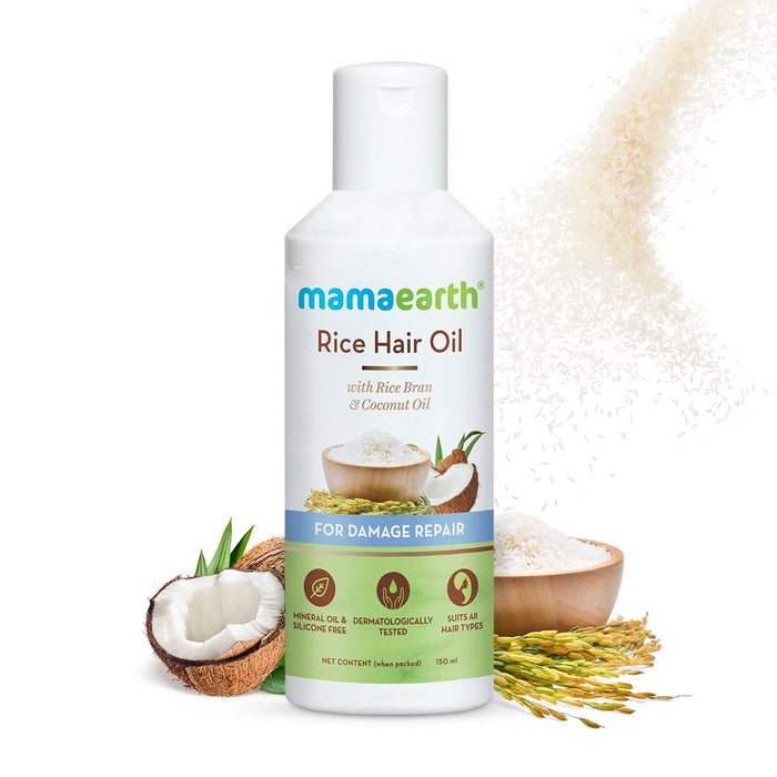 Mamaearth Rice Hair Oil For Damage Repair