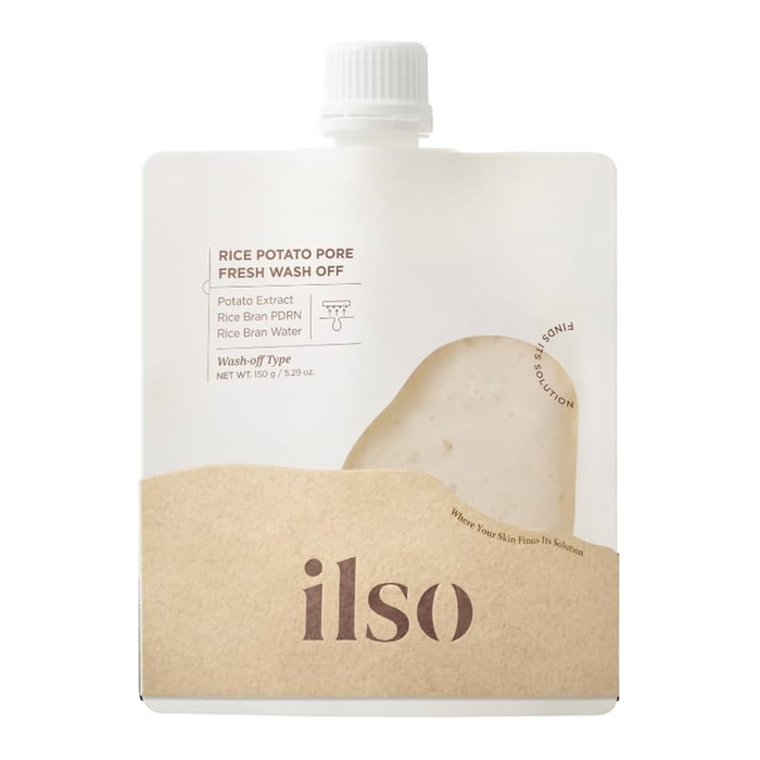 ilso Rice Potato Pore Fresh Wash-Off Nudie Glow Australia