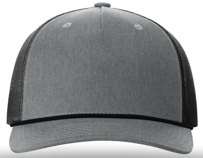 Split Heather Grey/Black w/Black Rope / OSFA