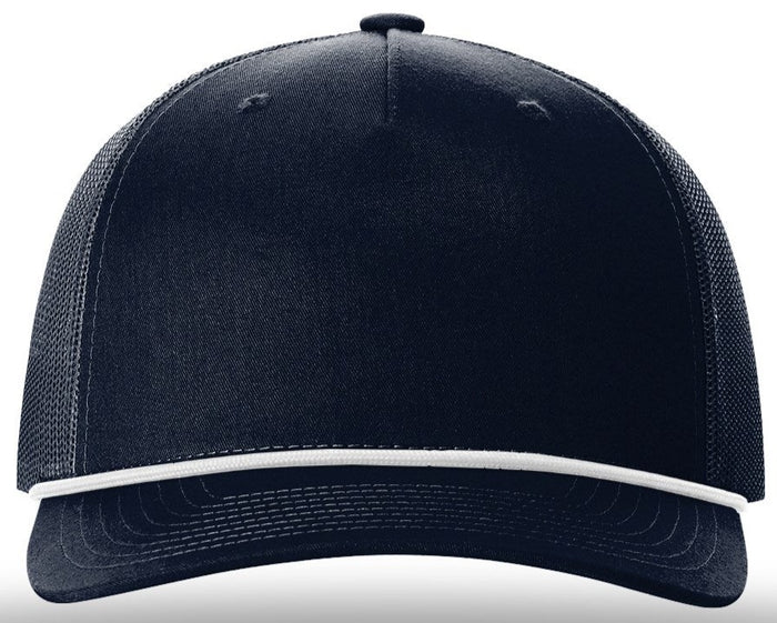 Solid Navy w/White Rope / OSFA