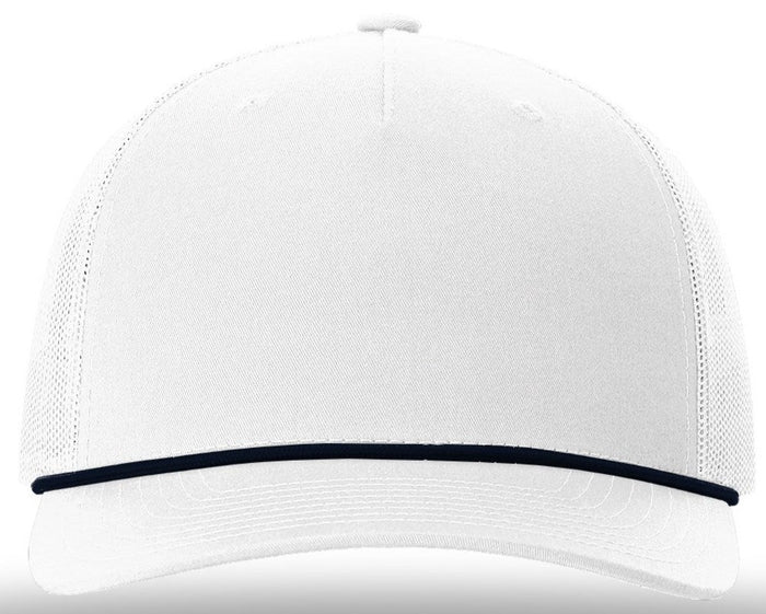 Solid White w/Navy Rope / OSFA
