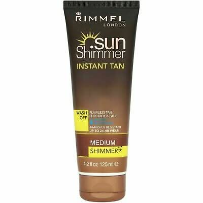 Rimmel Water Resistant Instant Tan Wash Off Medium Shimmer 125ml