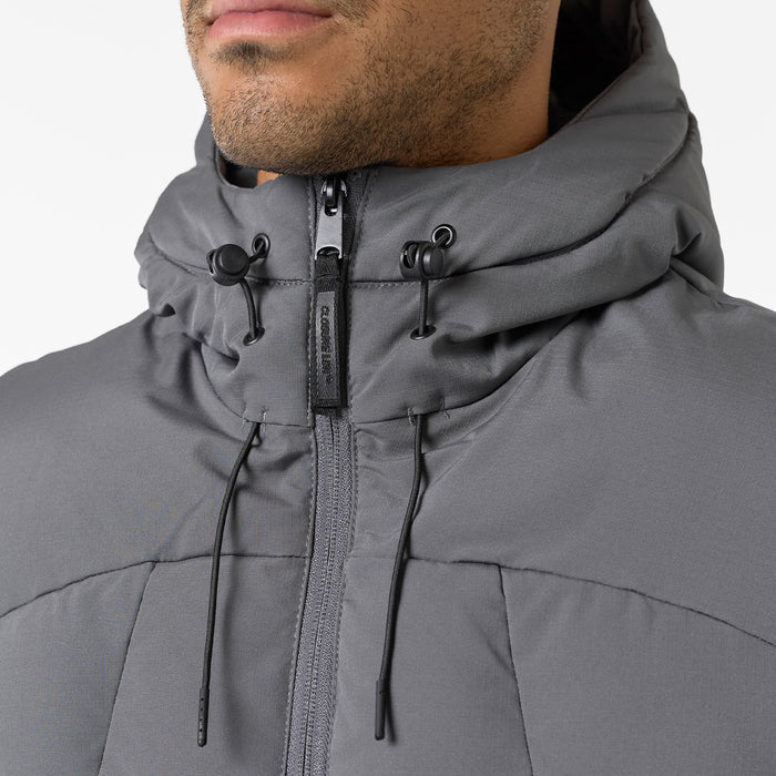 Ripstop Racer Puffer Jacket | Charcoal