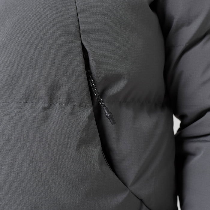 Ripstop Racer Puffer Jacket | Charcoal