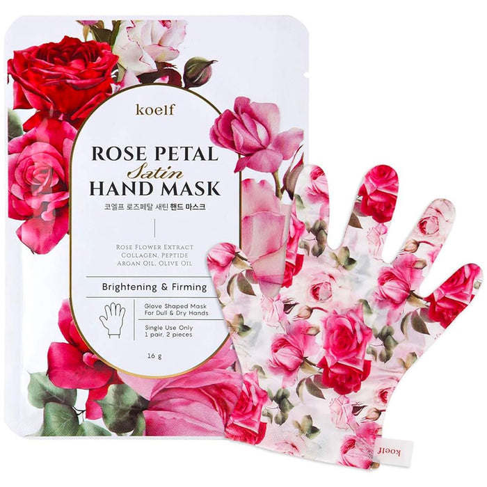 KOELF Rose Petal Satin Hand Mask Nudie Glow Australia