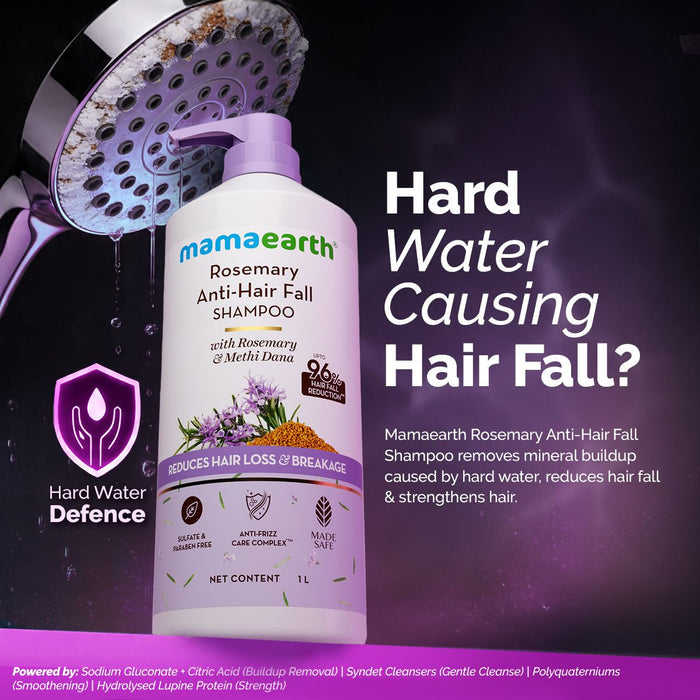 Mamaearth rosemary anti hair fall shampoo benefits and results