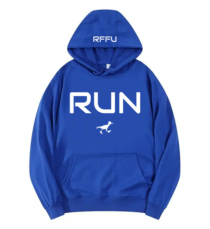 RUN - HOODIE - BLUE / WHITE