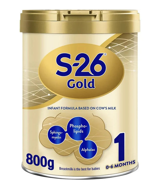 S26 Gold Stage 1 0-6M Starter Infant Formula for Babies 800g S26