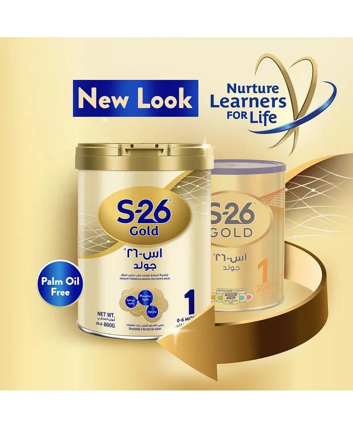 S26 Gold Stage 1 0-6M Starter Infant Formula for Babies 800g S26