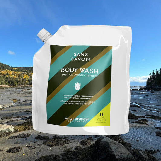 Sans Savon Body Wash Refill Charlevoix Boreal Forest Blend