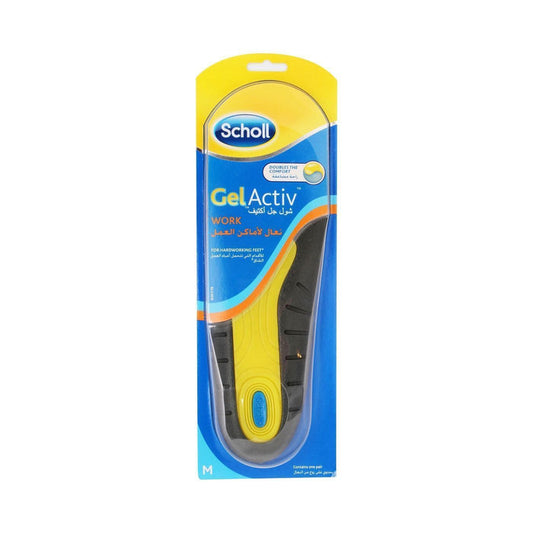 Scholl Work Gel Active Shoe Insoles 1 Pair - Makkah Pharmacy