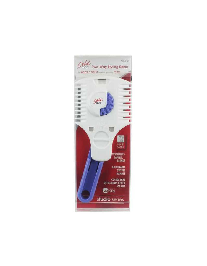 Seki Edge SS-702 two-way styling razor in retail packaging