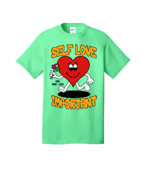 SELF LOVE IMPORTANT - LIME X WHITE
