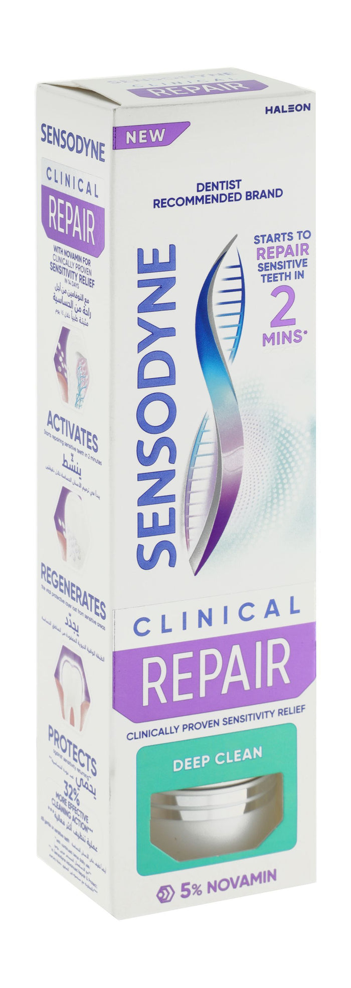 Sensodyne Clinical Repair Deep Clean Toothpaste, 75ml - Makkah Pharmacy
