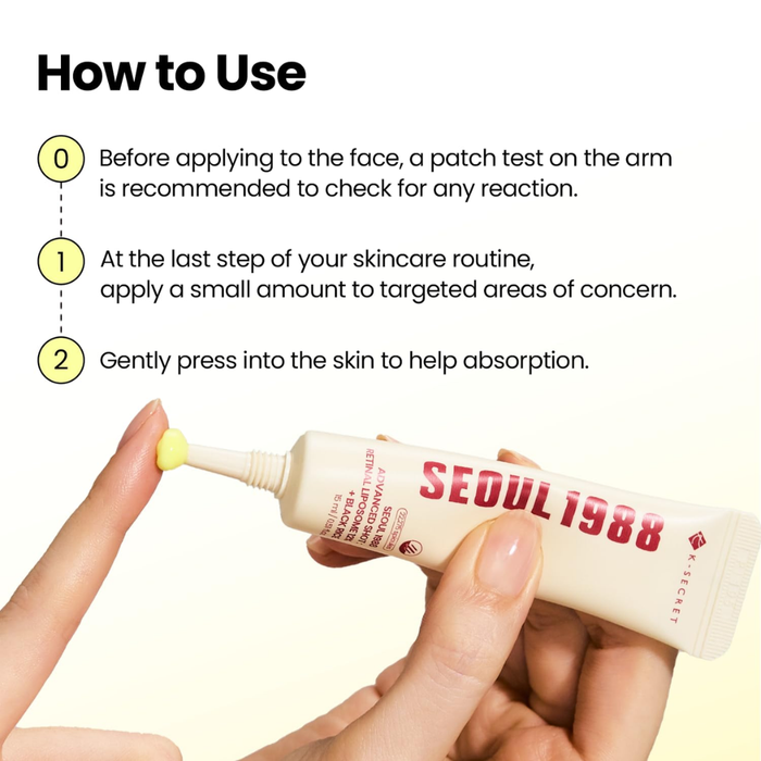 KSECRET SEOUL 1988 Advanced Shot Retinal Liposome 12% + Black Rice Nudie Glow Australia