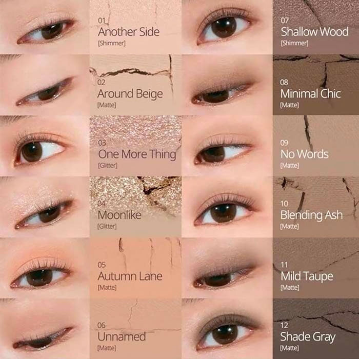 CLIO Shade & Shadow Palette #01 SHADOW GALLERY Nudie Glow Australia