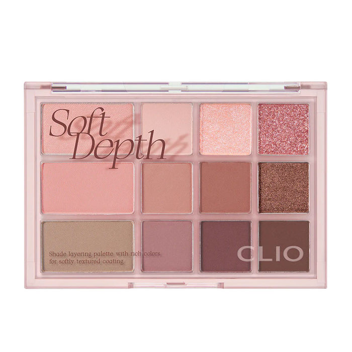 CLIO Shade & Shadow Palette #02 SOFT DEPTH Nudie Glow Australia