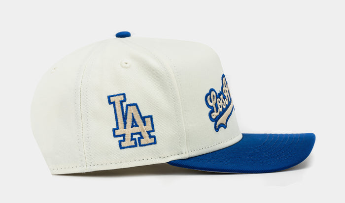 Shoe Palace Exclusive Los Angeles Dodgers Chrome 950AF Snapback Mens Hat (White/Blue)