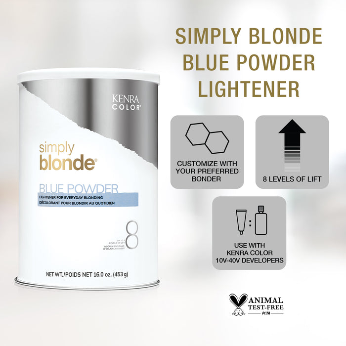 Simply Blonde Blue Powder Lightener 2lb