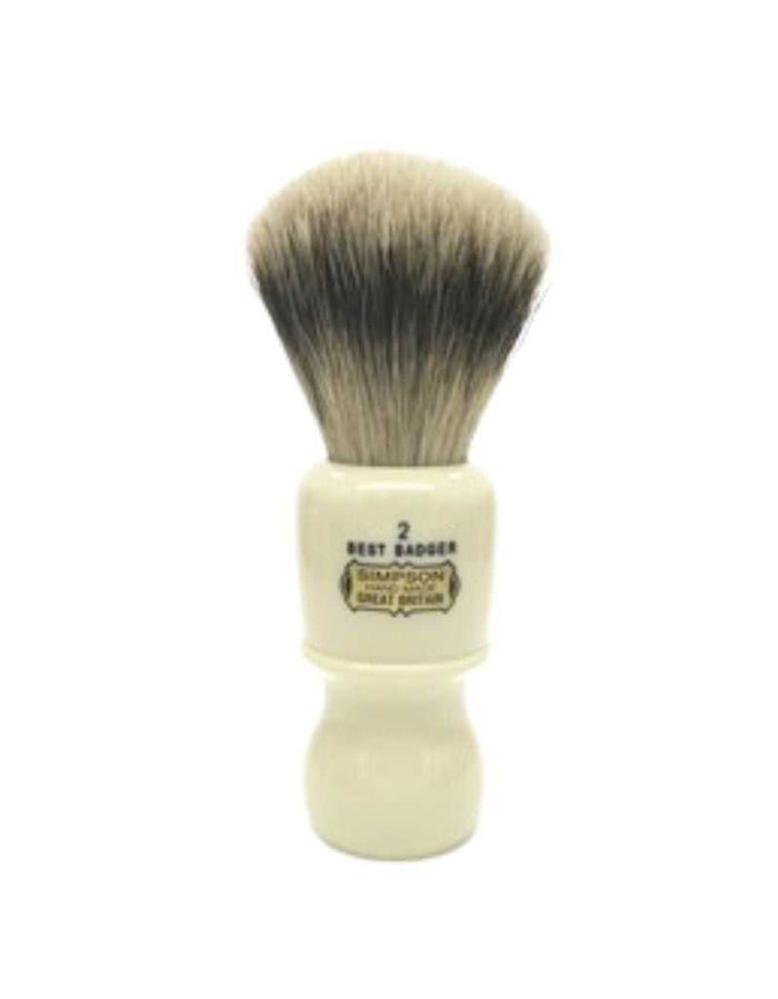 Simpson Captain 2 Best Badger shaving brush with tall handle