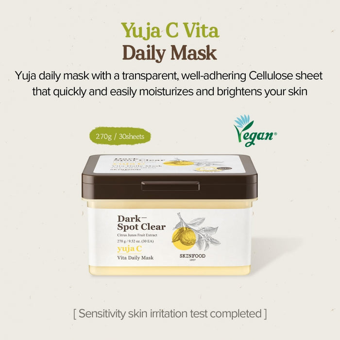 Skinfood Yuja C Vita Daily Mask (30ea)
