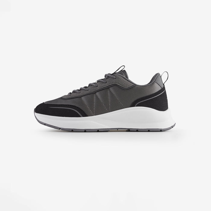 Men's  Charcoal Smart Runner  Closure London  Front View