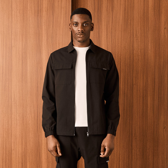 Smart Utility Overshirt | Black