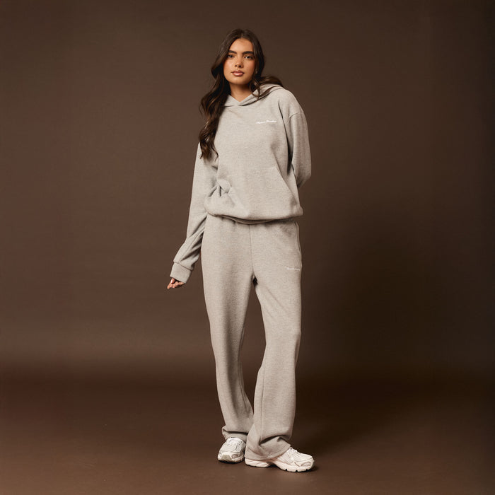 Soft Knit Tracksuit I Grey Marl