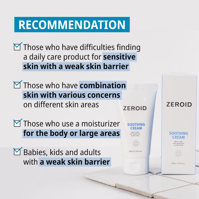 Zeroid Soothing Cream Nudie Glow Australia