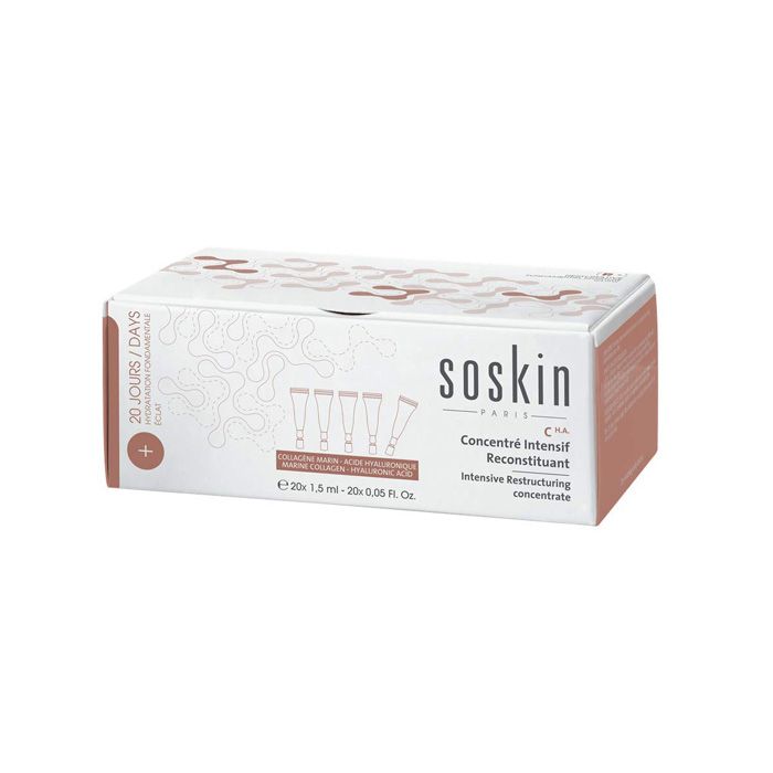 Soskin R+ Intensive Restructuring Concentrate Collagen+ Hyaluronic acid - 20 X 1.5 ml Soskin