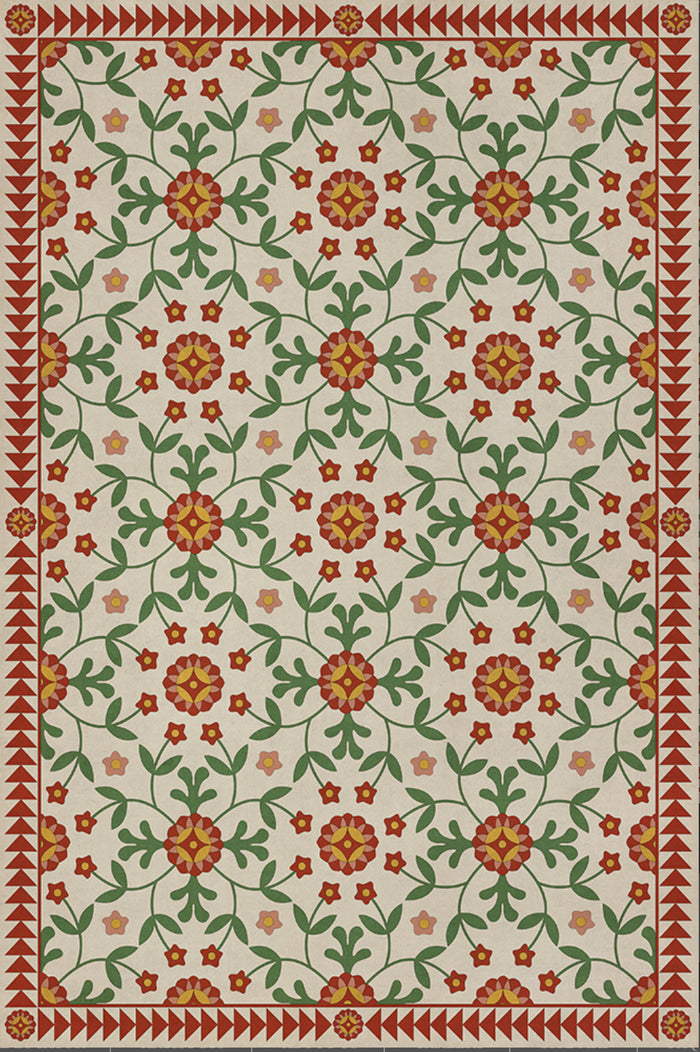 SP-40589 Folk Art Museum - Whig Rose - Contemplation 38x56 Vinyl Mat