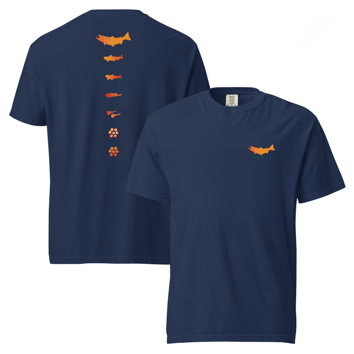 Spawn Lifecycle - Heavyweight T-Shirt - Spawn Fly Fish - Spawn Fly Fish