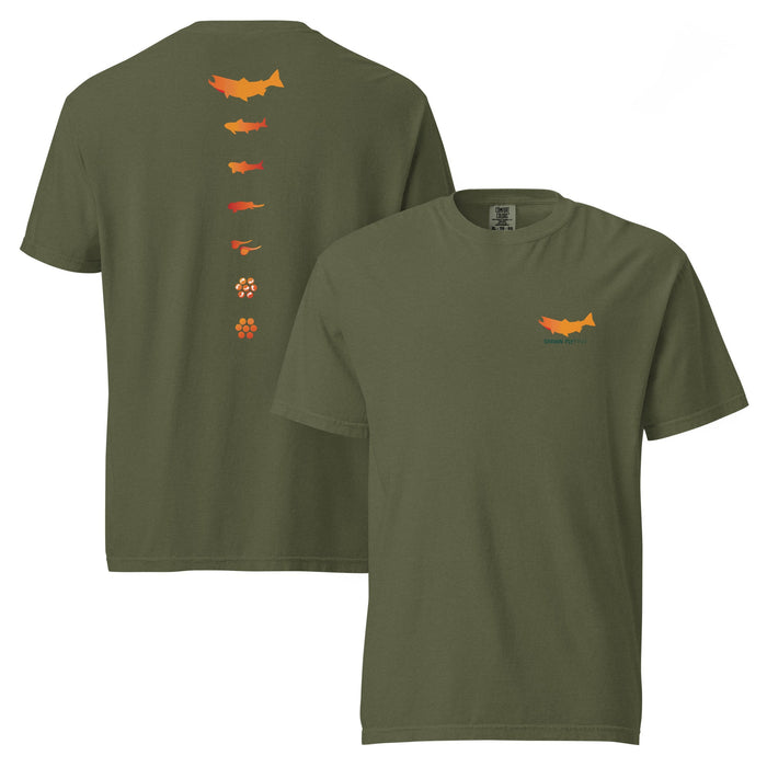 Spawn Lifecycle - Heavyweight T-Shirt - Spawn Fly Fish - Spawn Fly Fish