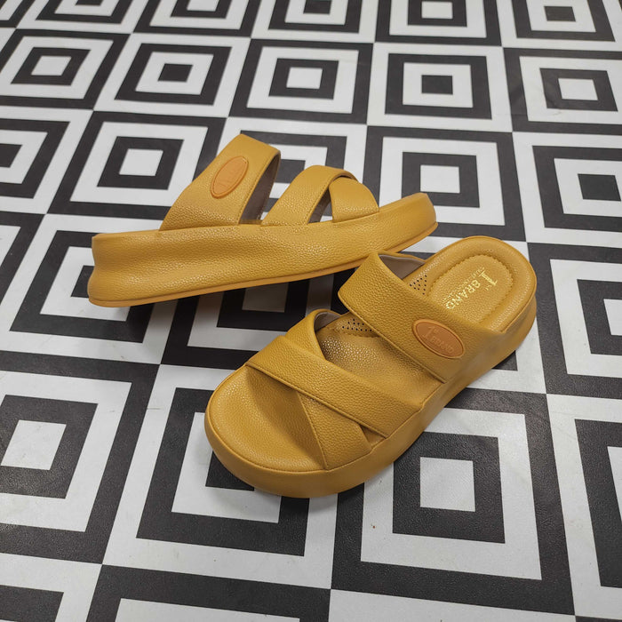 SRJ-061 YELLOW - Maha fashions -  Women Footwear