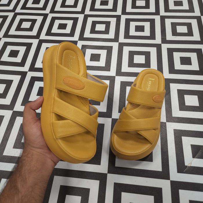 SRJ-061 YELLOW - Maha fashions -  Women Footwear