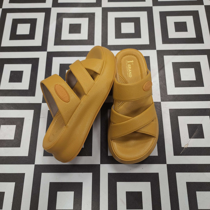 SRJ-061 YELLOW - Maha fashions -  Women Footwear